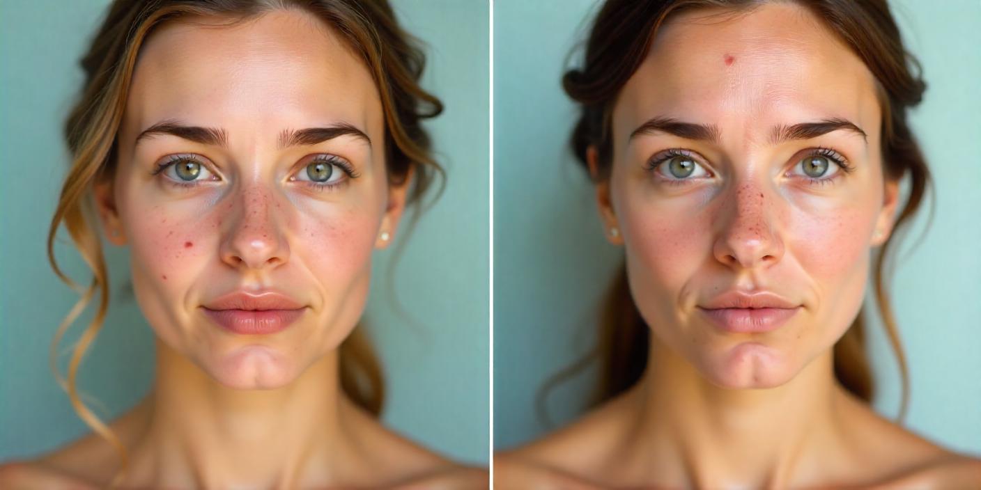 The gorgeous lady is facing most common skin disease, Acne.