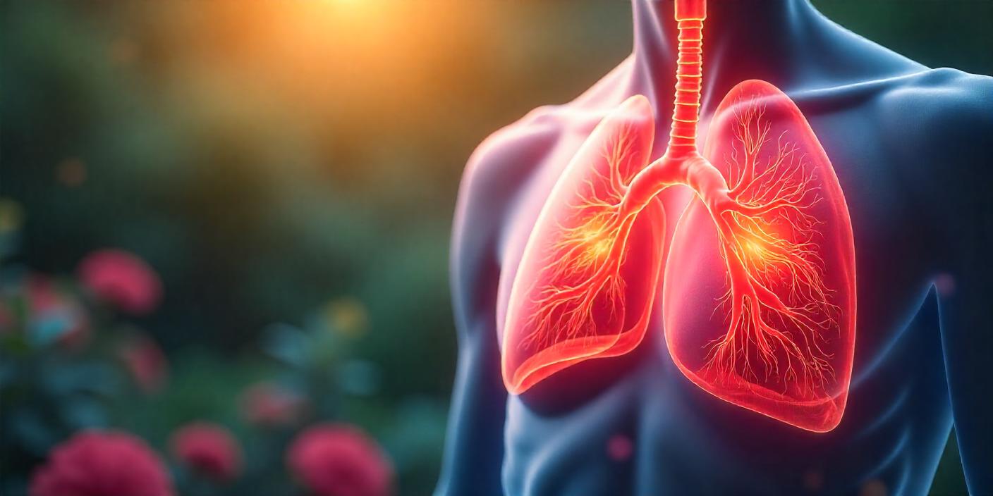 Animated pic of lungs telling how lungs health  is really important for our body