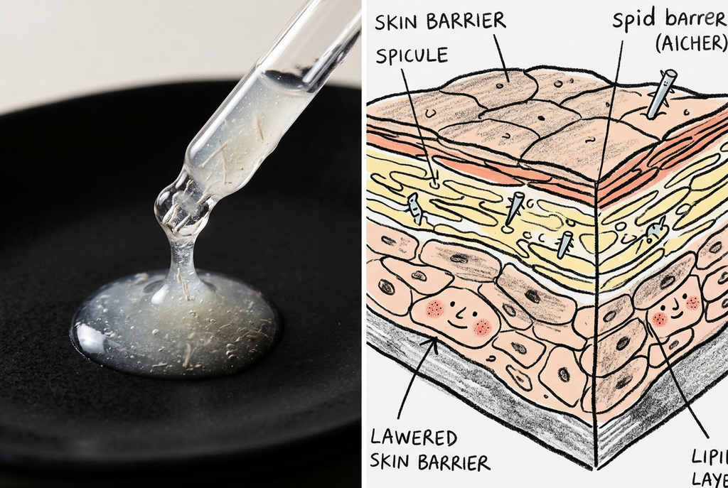 How spicule skincare side effects form in the skin barrier