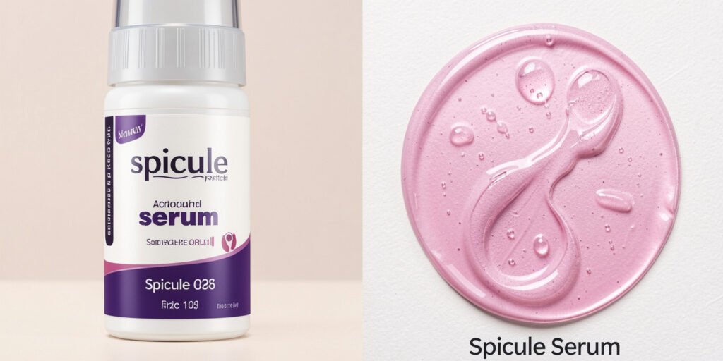 Spicule serum and spicule patch side by side