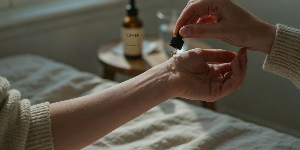 How to patch-test  and safely introduce spicules on the inner forearm.