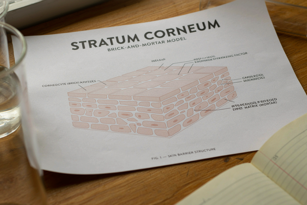 What Is the Skin Barrier? Function, Structure & Why It Matters 1 What Is the Skin Barrier?
bricks-and-mortar diagram of the stratum corneum