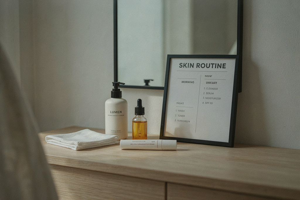 How to Repair Your Skin Barrier Fast: A 7–14 Day Recovery Plan 
simple day-by-day skin routine graphic